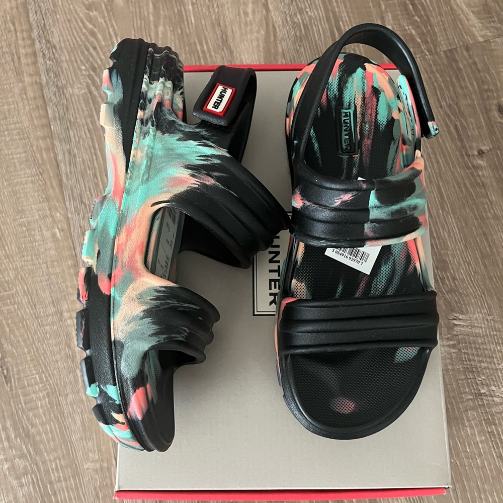 Hunter Algae marble sandal